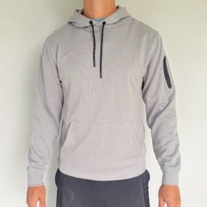 EASTBAY silver gray men’s athletic pullover hoodie sweatshirt size medium